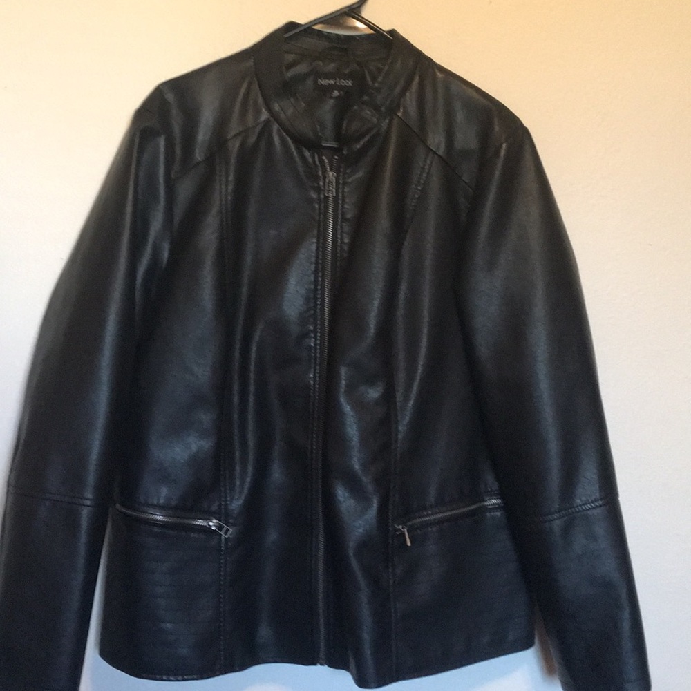 Black Faux Leather Jacket